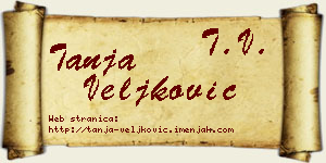 Tanja Veljković vizit kartica